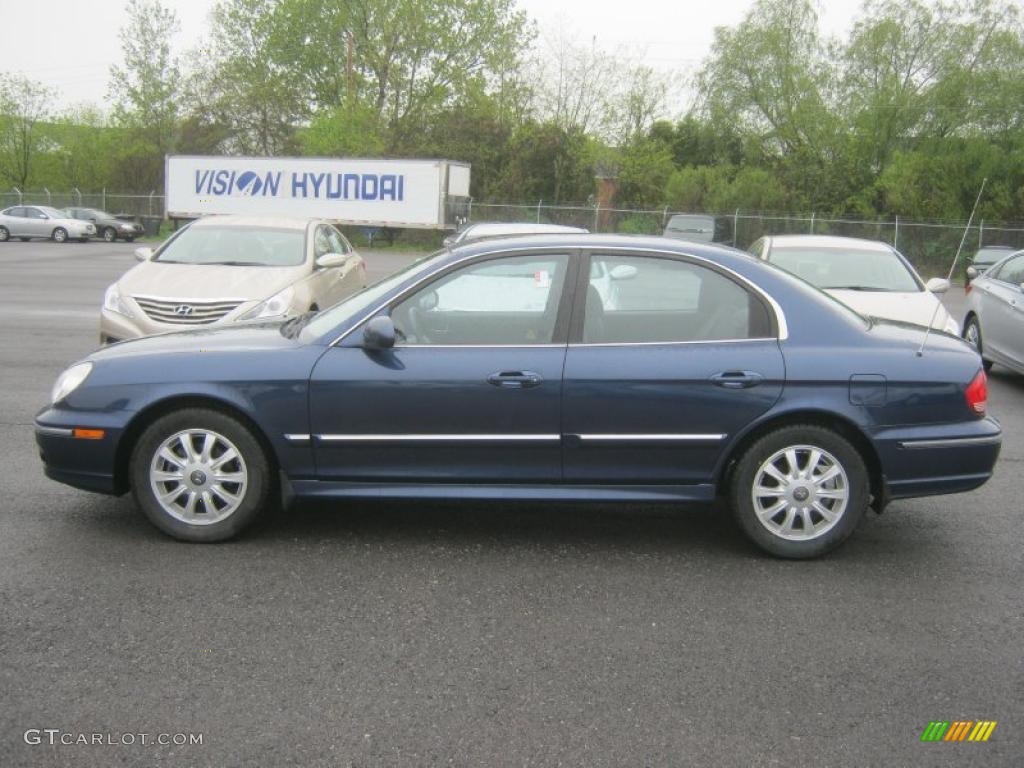 2004 Sonata V6 - Ardor Blue / Black photo #14