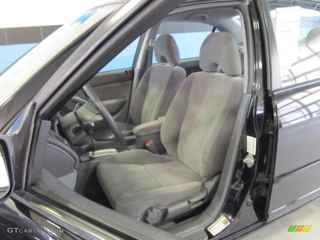 Gray Interior 2004 Honda Civic LX Sedan Photo #49429189
