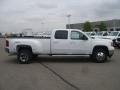 2011 Summit White GMC Sierra 3500HD SLT Crew Cab 4x4 Dually  photo #3