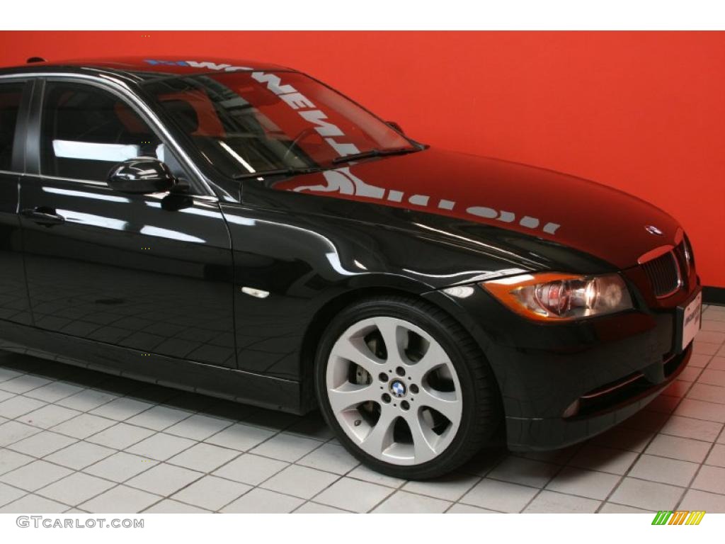 2008 3 Series 335i Sedan - Jet Black / Black photo #12