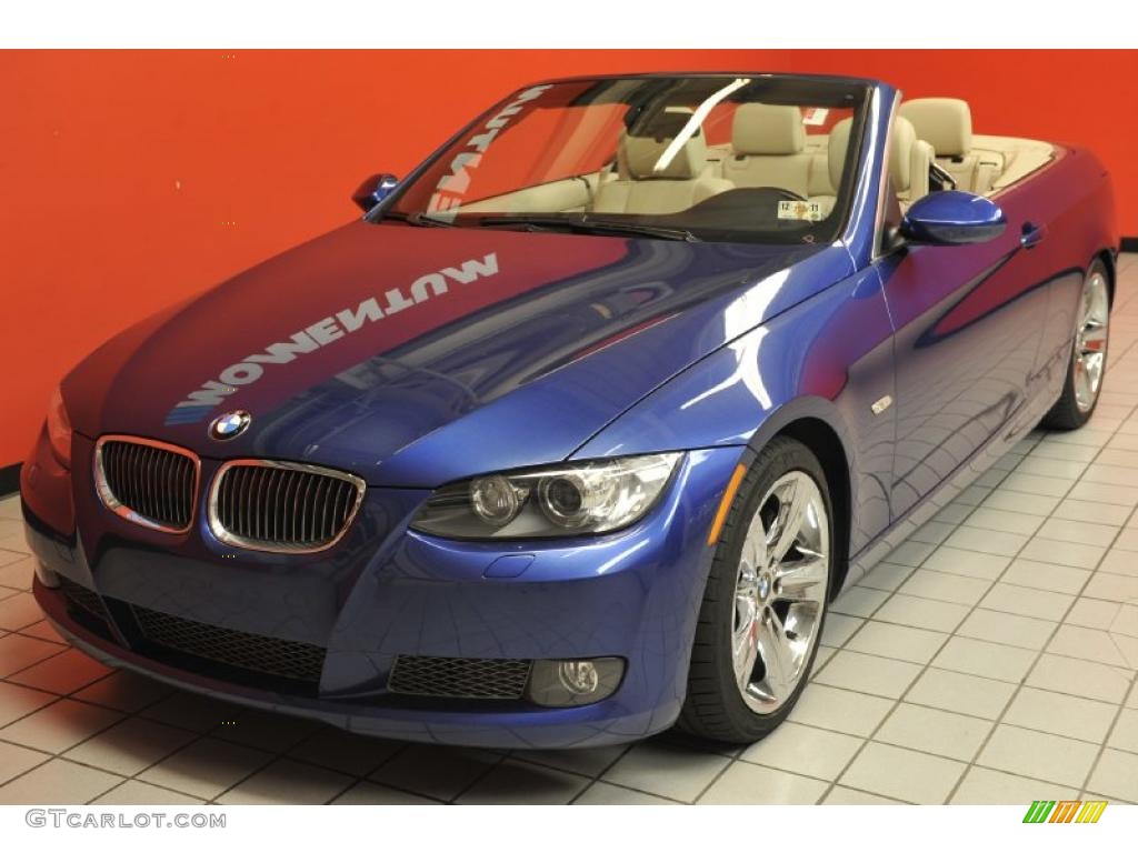 2007 3 Series 335i Convertible - Montego Blue Metallic / Beige photo #2