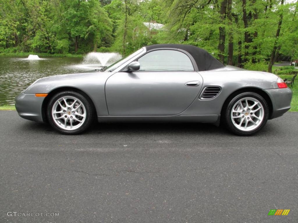 Seal Grey Metallic 2004 Porsche Boxster Standard Boxster Model Exterior Photo #49434706