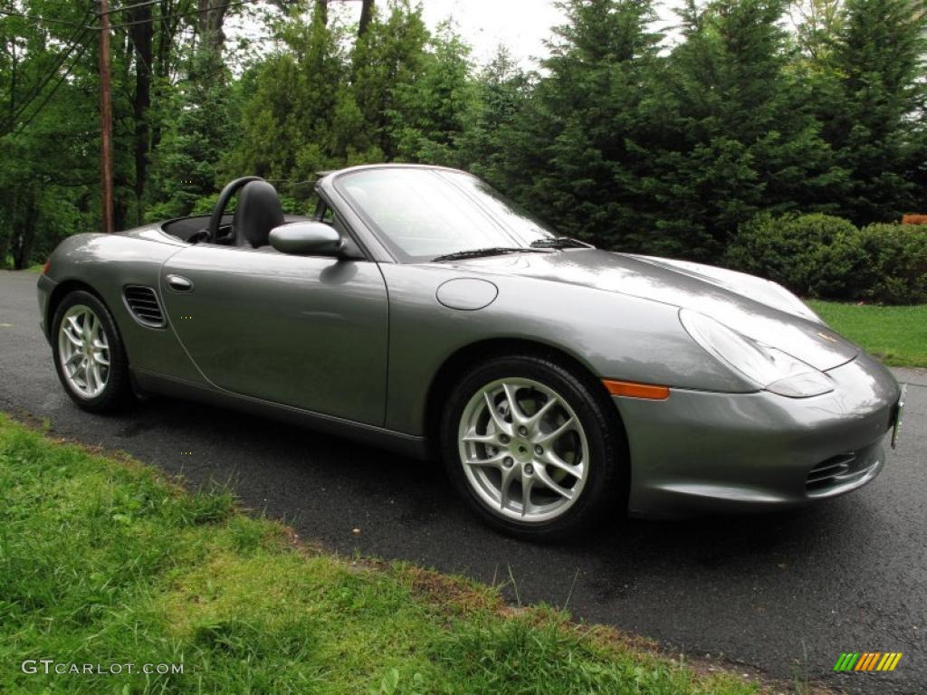Seal Grey Metallic 2004 Porsche Boxster Standard Boxster Model Exterior Photo #49434784