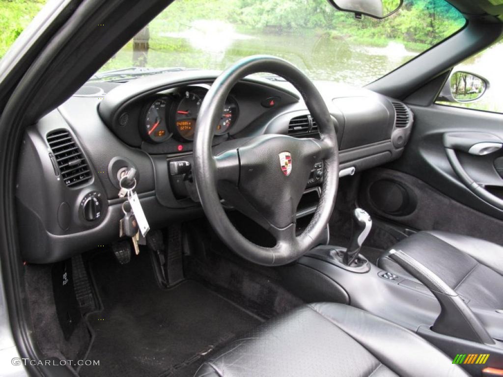 Black Interior 2004 Porsche Boxster Standard Boxster Model Photo #49434922