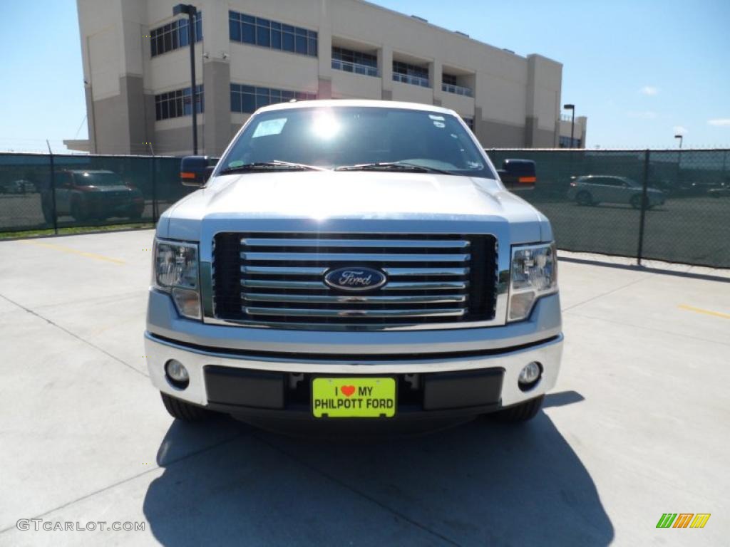 2011 F150 Texas Edition SuperCrew - Ingot Silver Metallic / Steel Gray photo #8