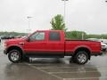 Red 2008 Ford F250 Super Duty FX4 Crew Cab 4x4 Exterior