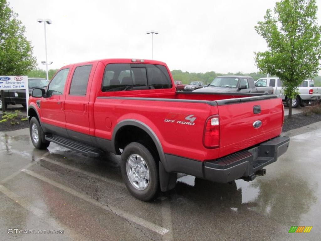 Red 2008 Ford F250 Super Duty FX4 Crew Cab 4x4 Exterior Photo #49435762
