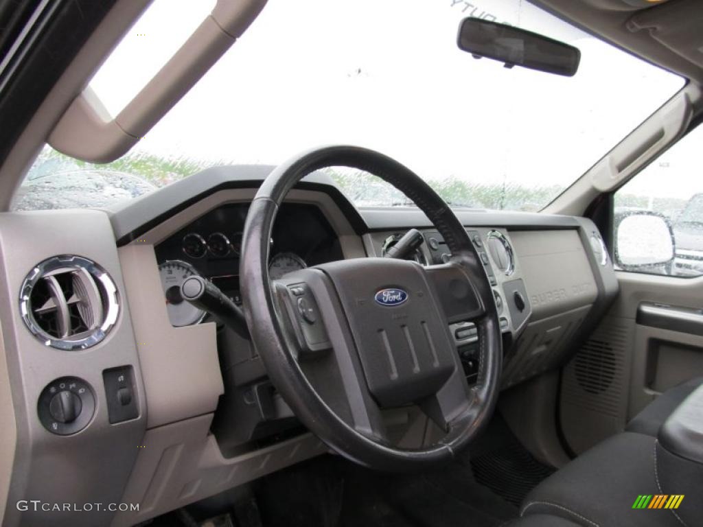 2008 Ford F250 Super Duty FX4 Crew Cab 4x4 Ebony Dashboard Photo #49435852