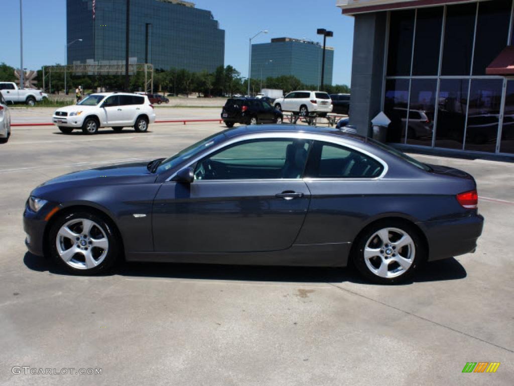 2007 3 Series 328i Coupe - Sparkling Graphite Metallic / Grey photo #2