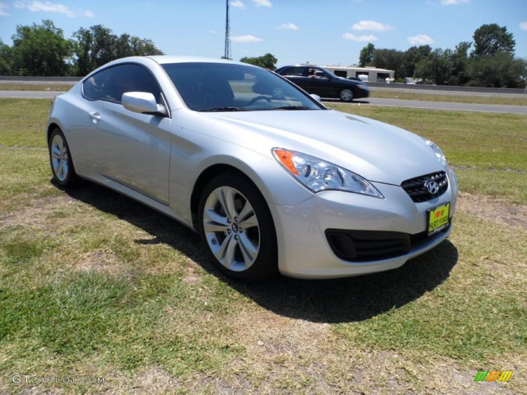 2011 Genesis Coupe 2.0T - Silverstone / Black Cloth photo #1