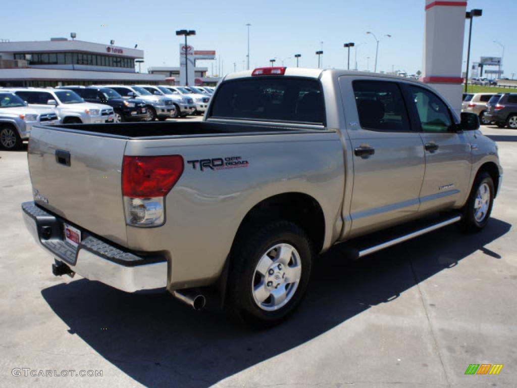 2008 Tundra SR5 TRD CrewMax - Desert Sand Mica / Beige photo #4