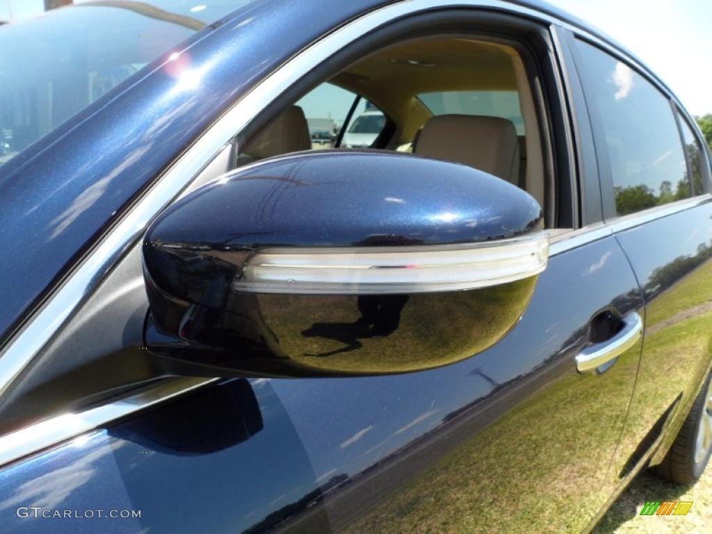 2011 Genesis 3.8 Sedan - Sapphire Blue Pearl / Cashmere photo #12