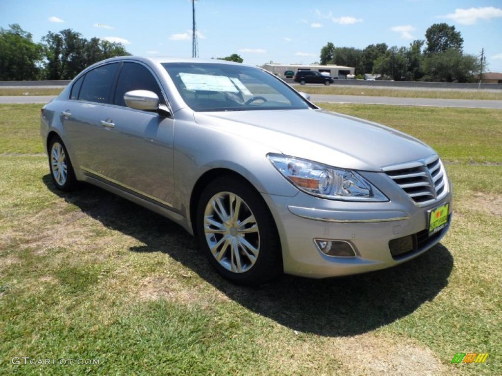 2011 Genesis 4.6 Sedan - Titanium Gray Metallic / Jet Black photo #1