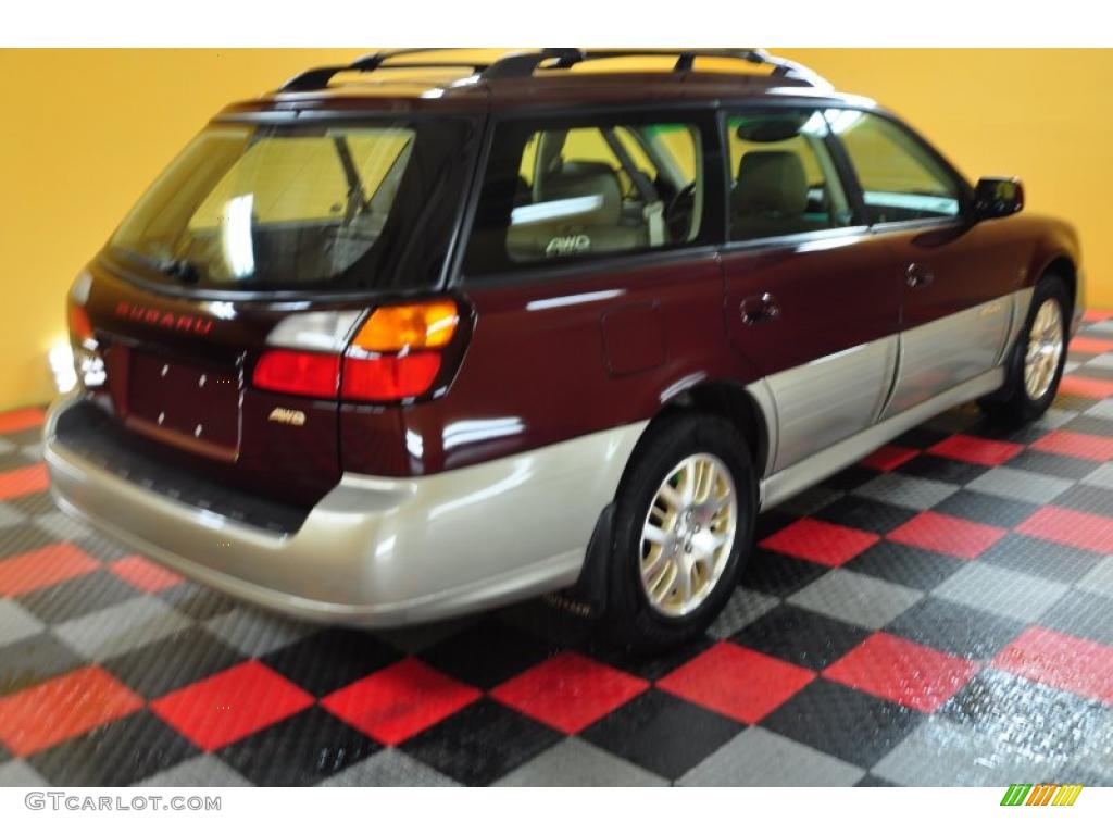 2001 Outback L.L.Bean Edition Wagon - Winestone Red Pearl / Beige photo #4