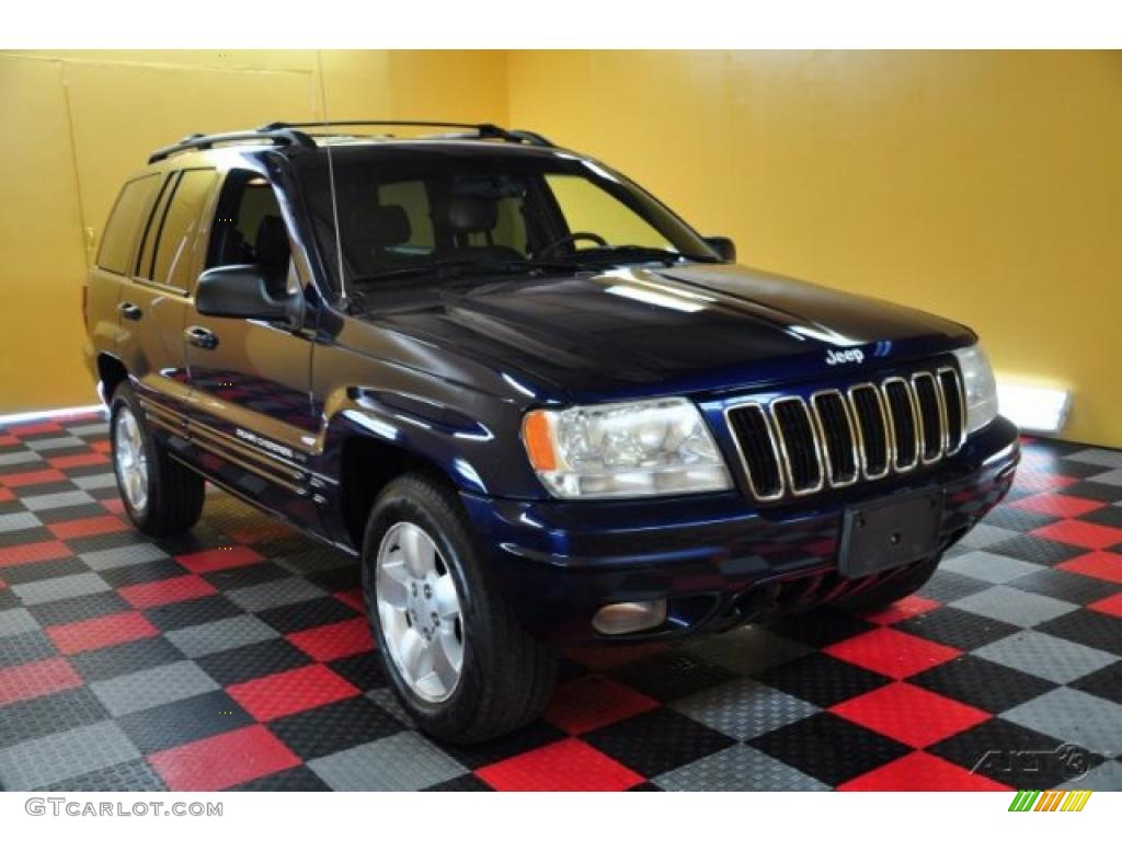 2001 Grand Cherokee Limited 4x4 - Patriot Blue Pearl / Agate photo #1