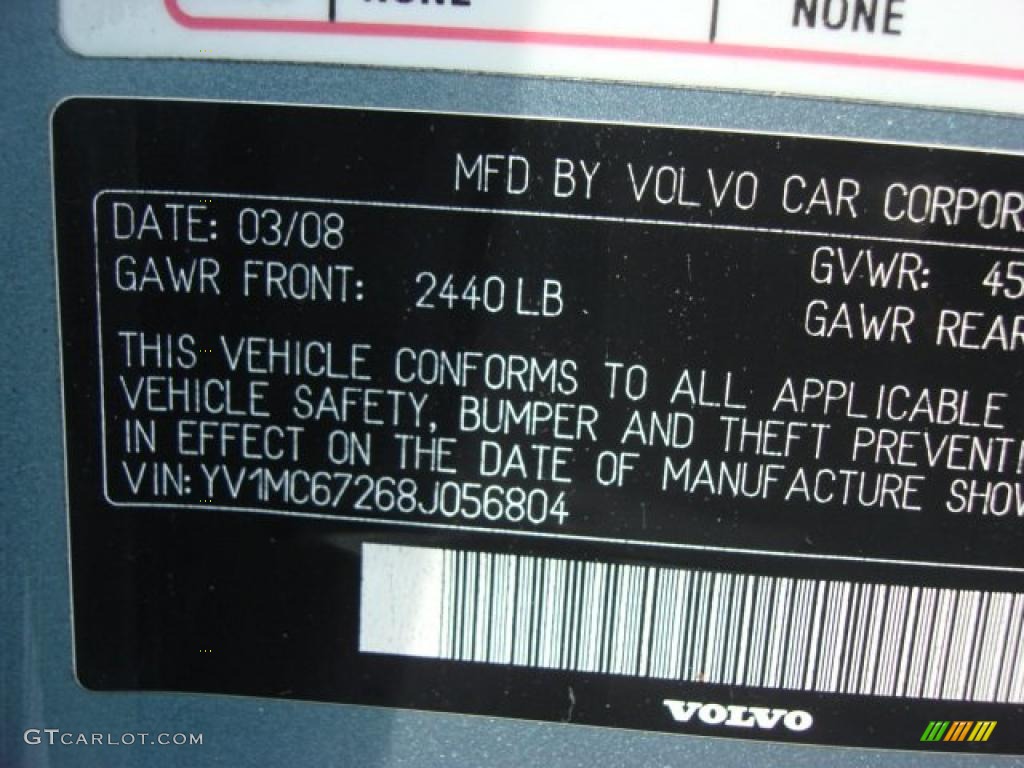 2008 C70 T5 - Celestial Blue Metallic / Calcite Cream photo #25