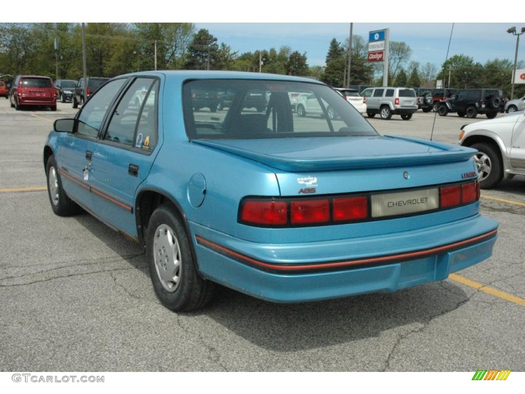 1992 Lumina Euro Sedan - Medium Maui Blue Metallic / Blue photo #6
