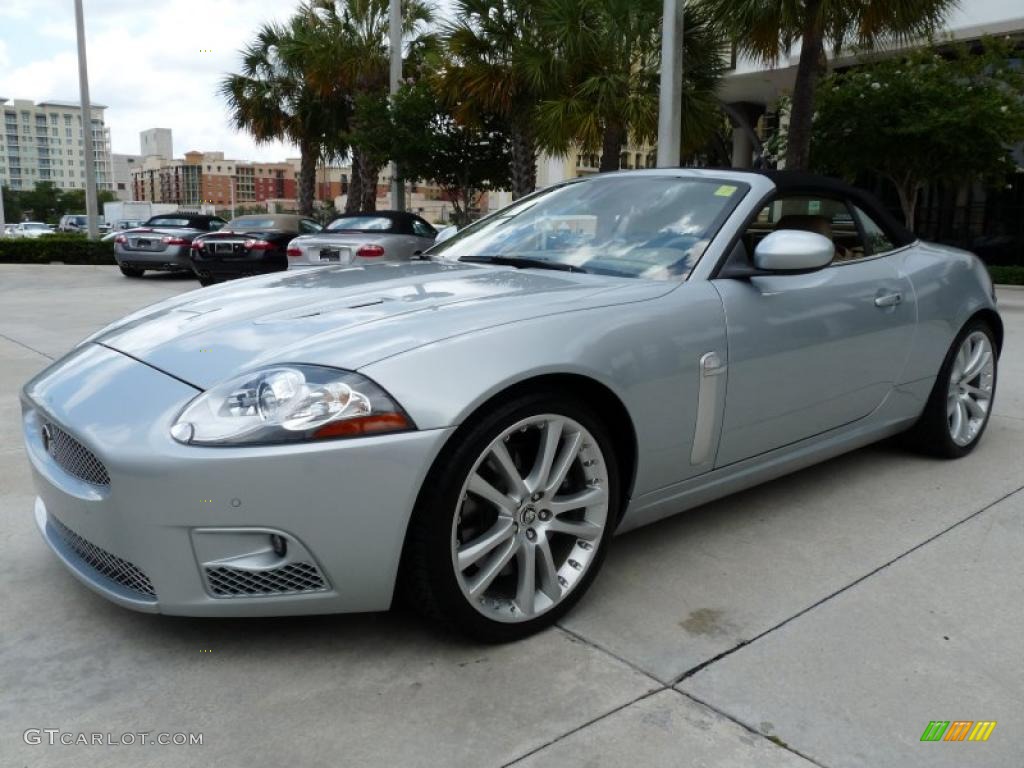Liquid Silver 2009 Jaguar XK XKR Convertible Exterior Photo #49440553