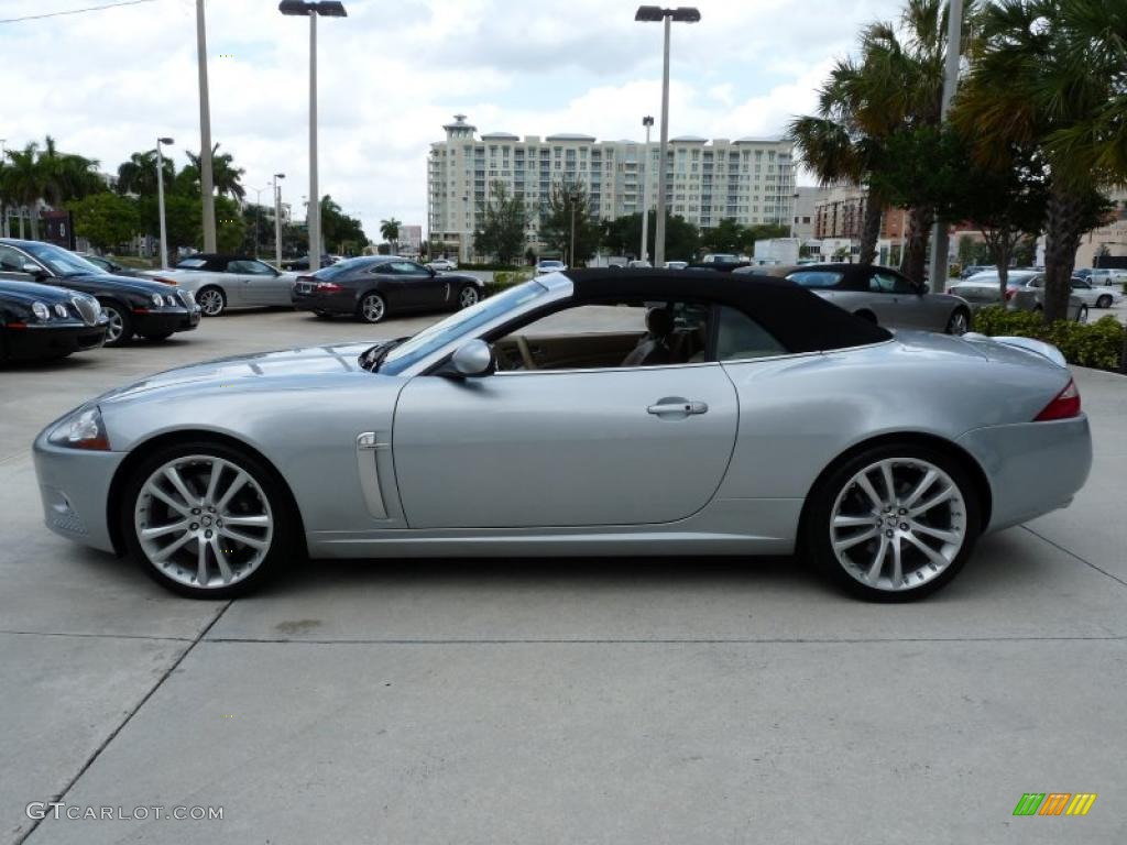 Liquid Silver 2009 Jaguar XK XKR Convertible Exterior Photo #49440568