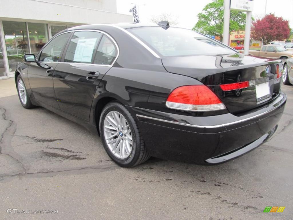 2004 7 Series 745Li Sedan - Jet Black / Black/Black photo #3