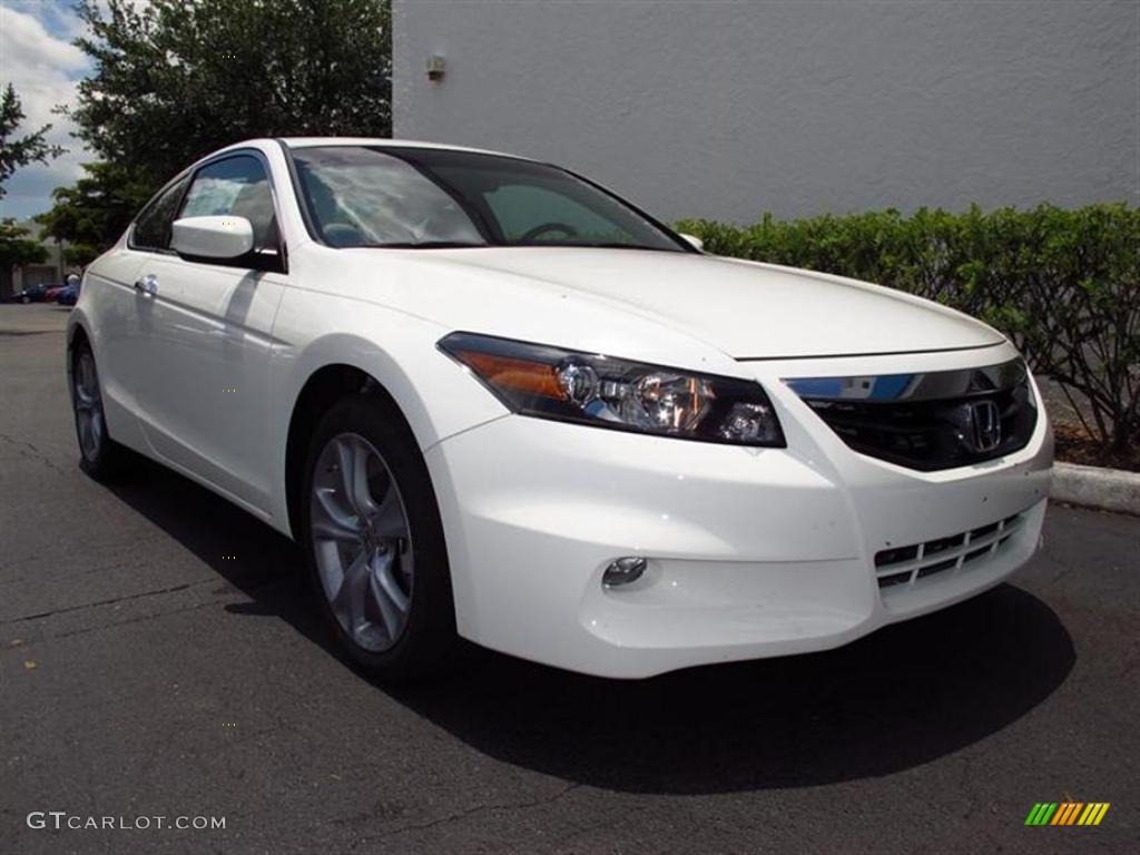 2011 Accord EX-L V6 Coupe - Taffeta White / Ivory photo #1