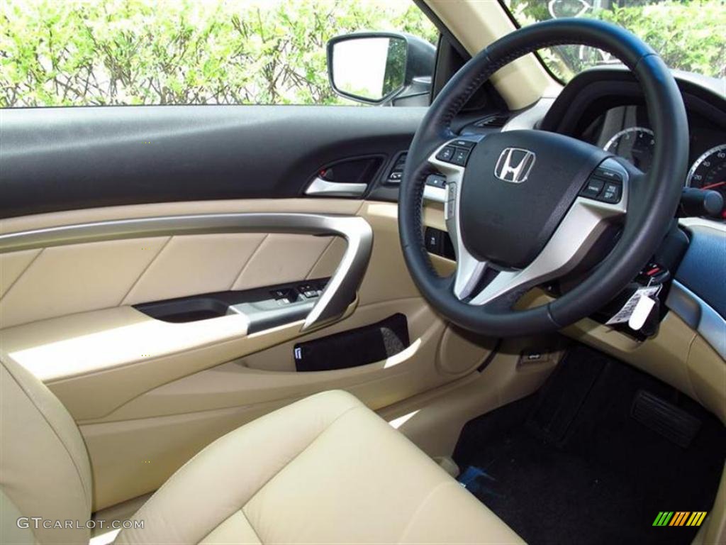 Ivory Interior 2011 Honda Accord EX-L V6 Coupe Photo #49447108