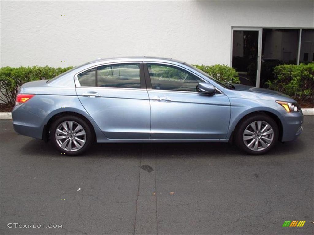 2011 Accord EX-L V6 Sedan - Celestial Blue Metallic / Black photo #2