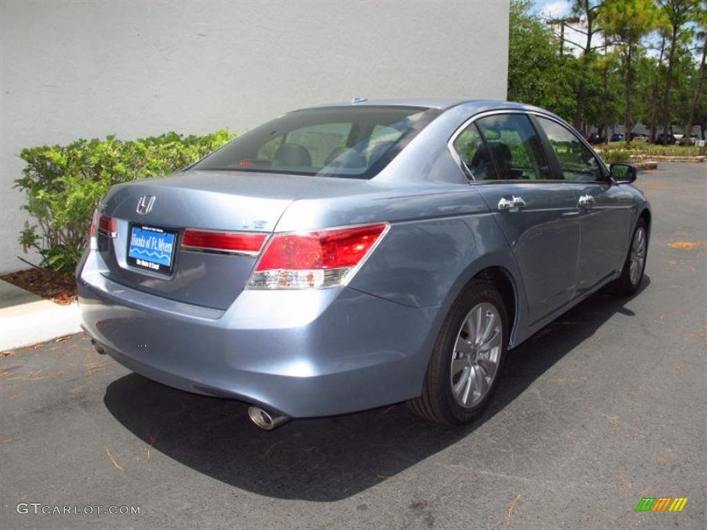 2011 Accord EX-L V6 Sedan - Celestial Blue Metallic / Black photo #3