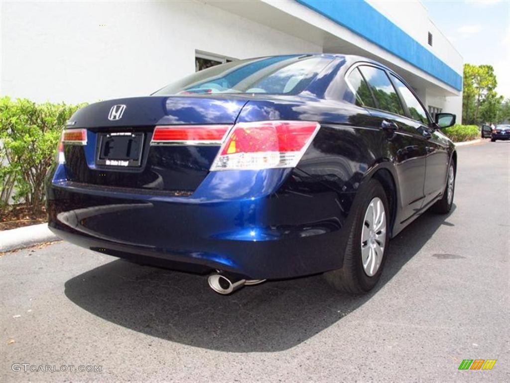 2011 Accord LX Sedan - Royal Blue Pearl / Gray photo #3
