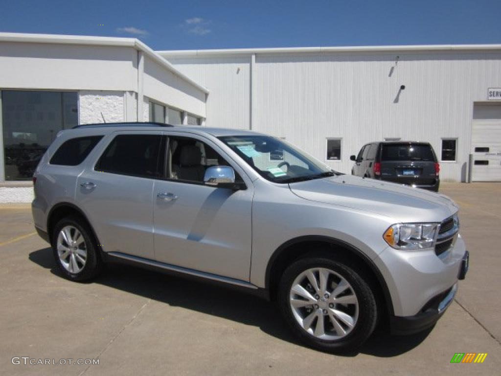 Bright Silver Metallic 2011 Dodge Durango Crew Lux 4x4 Exterior Photo #49450399