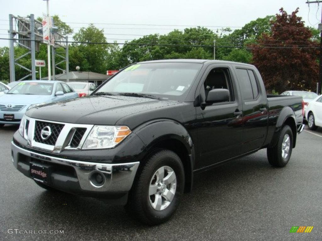 Super Black 2009 Nissan Frontier SE Crew Cab 4x4 Exterior Photo #49450975