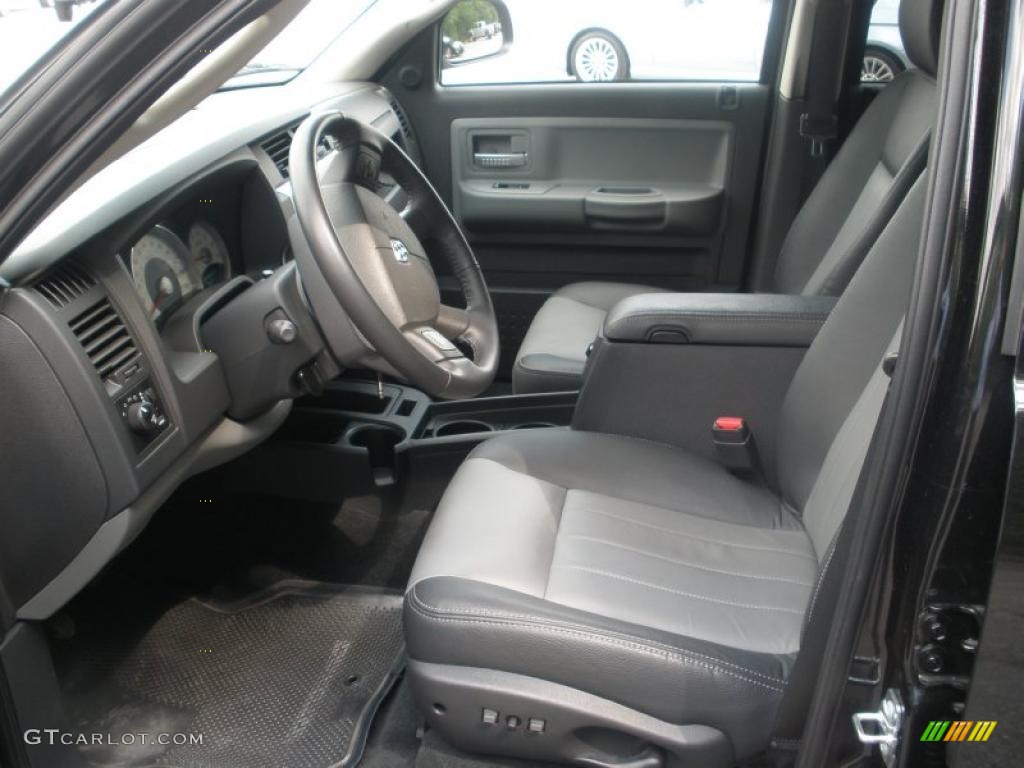 Dark Slate Gray/Medium Slate Gray Interior 2010 Dodge Dakota Laramie Crew Cab 4x4 Photo #49451479