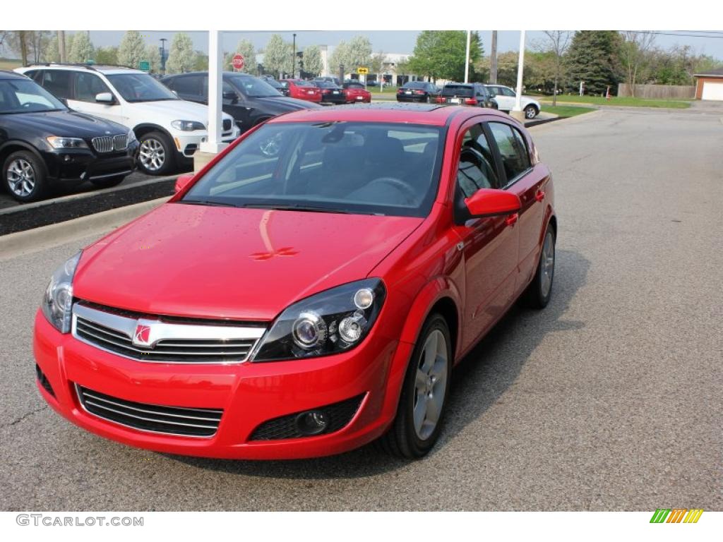 2008 Astra XR Sedan - Salsa Red / Charcoal photo #1
