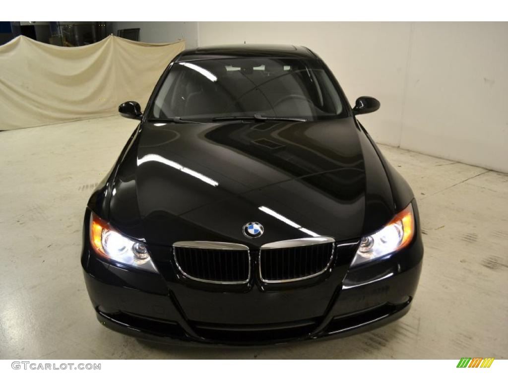 2008 3 Series 328i Sedan - Jet Black / Black photo #5