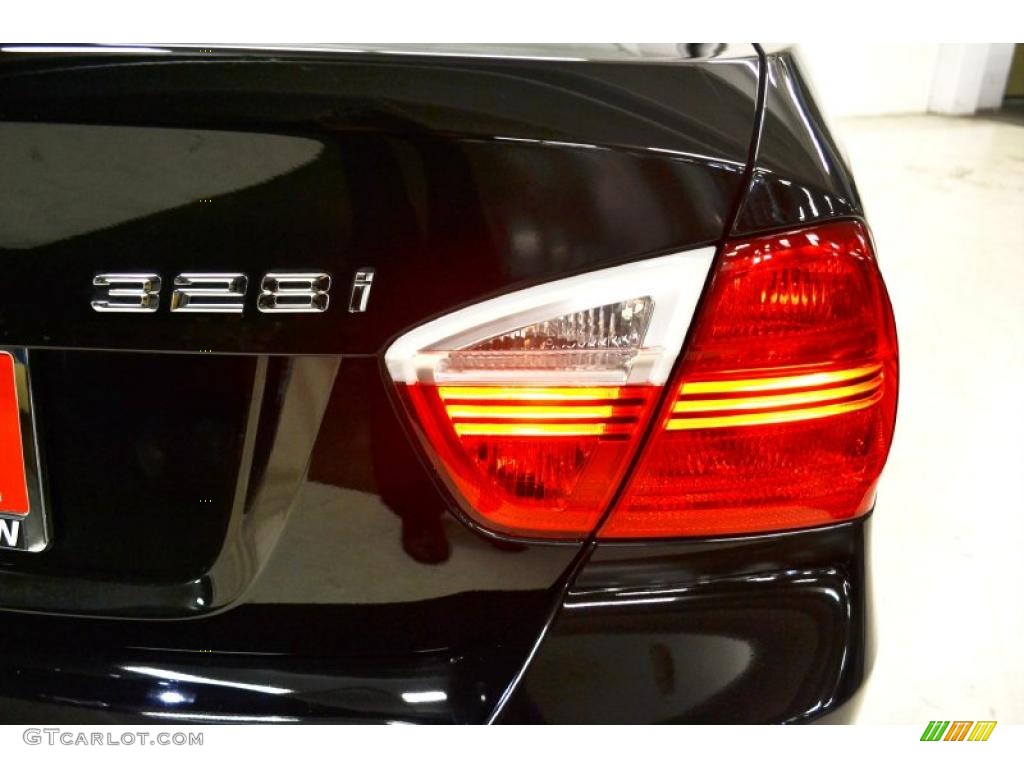 2008 3 Series 328i Sedan - Jet Black / Black photo #8
