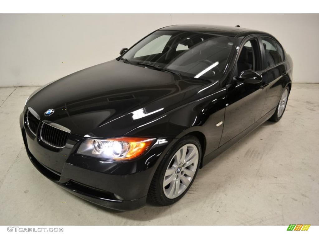 2008 3 Series 328i Sedan - Jet Black / Black photo #10