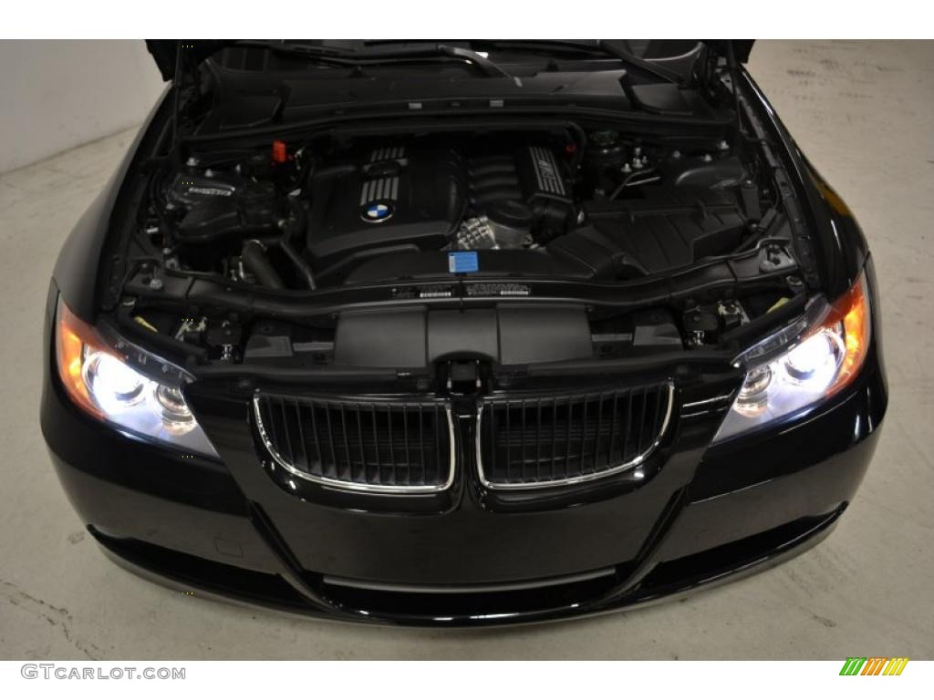 2008 3 Series 328i Sedan - Jet Black / Black photo #16
