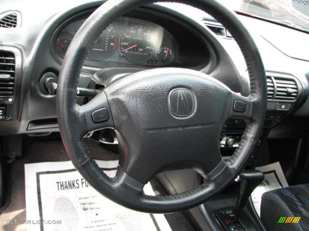 Honda Integra Leather Steering Wheel Cover Brown Orange Blue & White