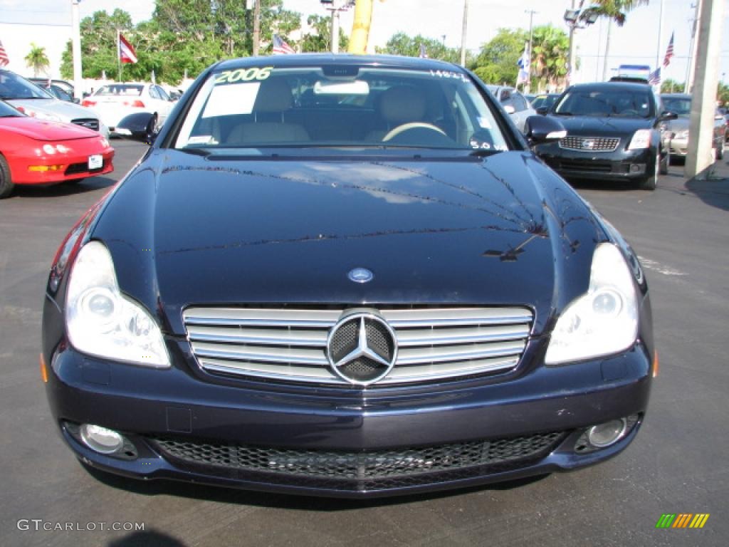 2006 CLS 500 - Capri Blue Metallic / Cashmere Beige photo #3