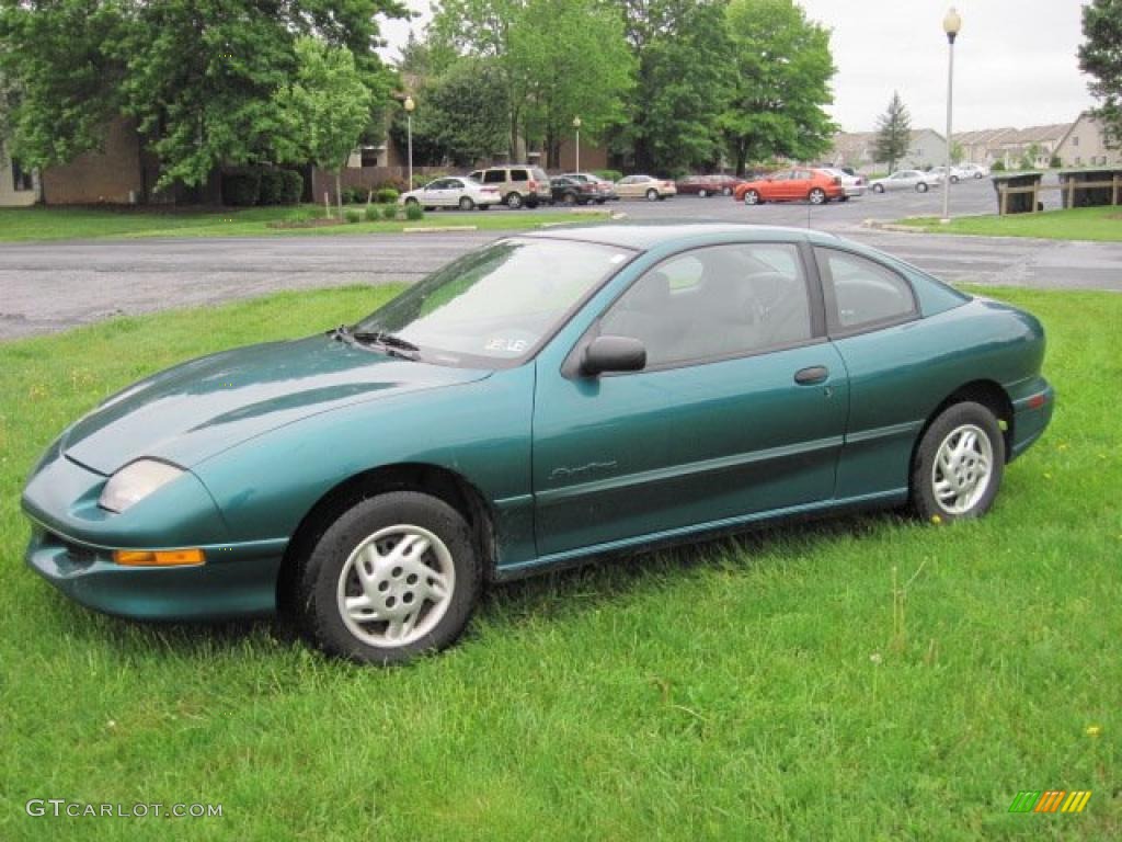 1997 Sunfire SE Coupe - Dark Teal Metallic / Graphite photo #4