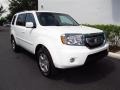 2011 White Diamond Pearl Honda Pilot EX-L  photo #1