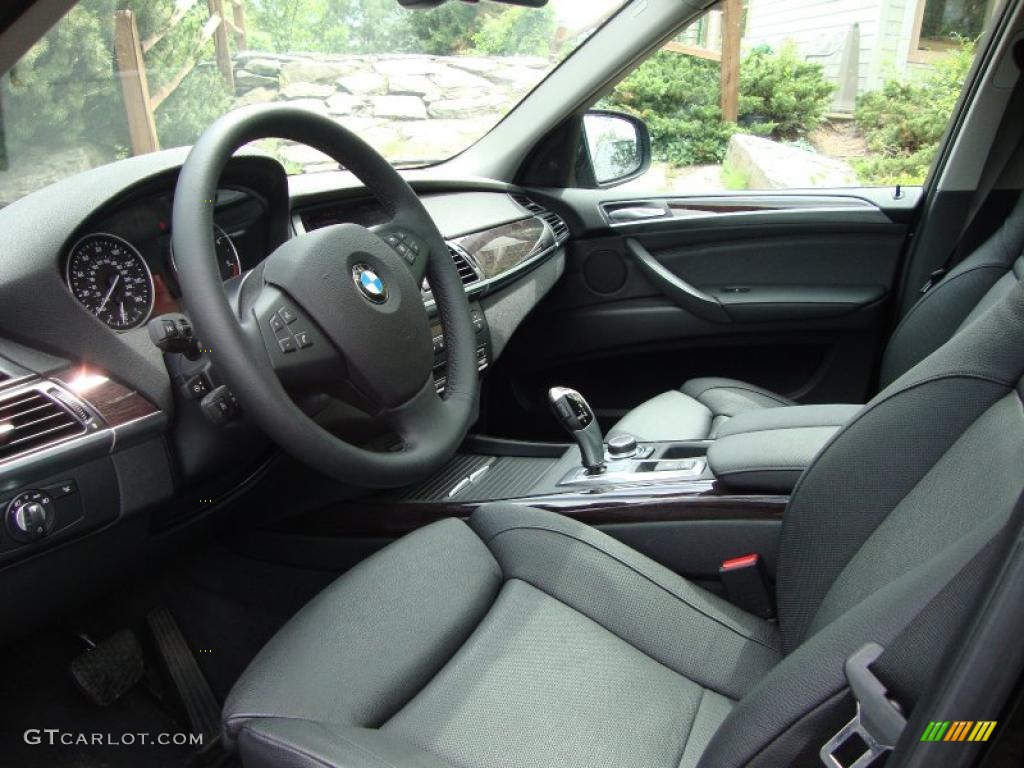 Black Interior 2010 BMW X5 xDrive35d Photo #49454899