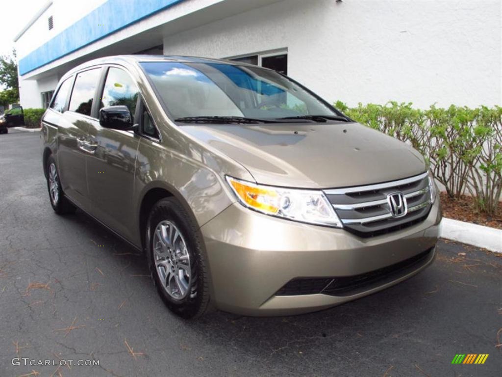 Mocha Metallic 2011 Honda Odyssey EX-L Exterior Photo #49455034