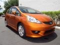 Orange Revolution Metallic 2011 Honda Fit Sport Exterior