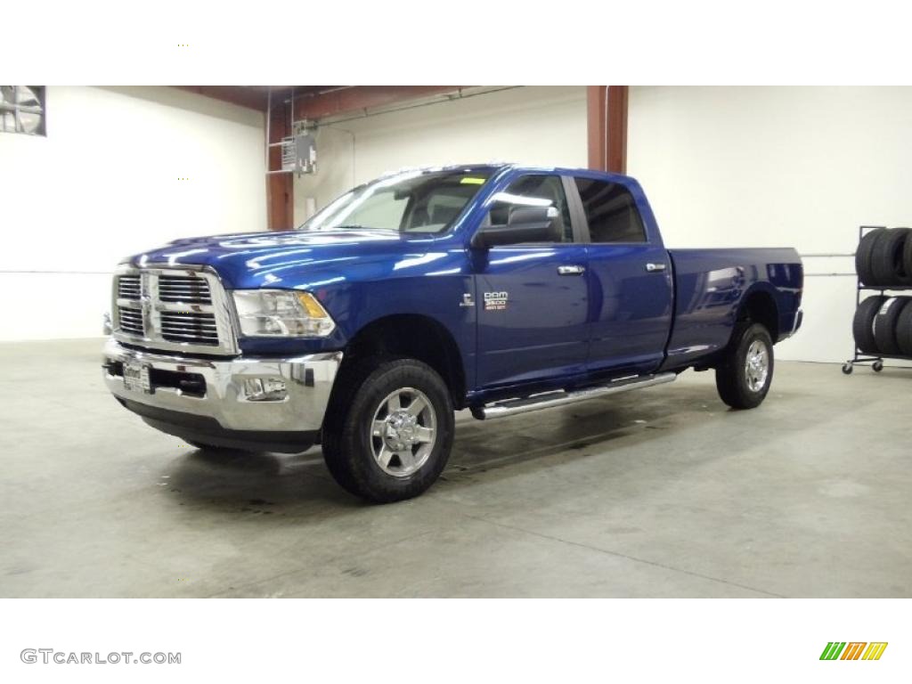 2011 Ram 3500 HD Big Horn Crew Cab 4x4 - Deep Water Blue Pearl / Dark Slate Gray/Medium Graystone photo #1