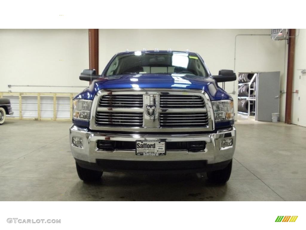 2011 Ram 3500 HD Big Horn Crew Cab 4x4 - Deep Water Blue Pearl / Dark Slate Gray/Medium Graystone photo #2
