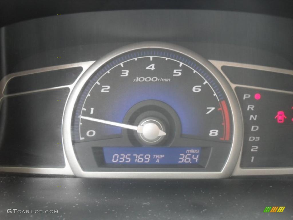 2010 Civic LX Sedan - Urban Titanium Metallic / Beige photo #12