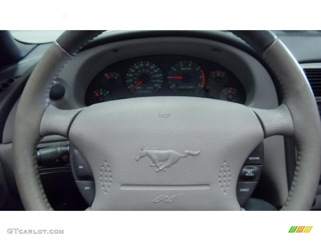 2004 Mustang V6 Convertible - Sonic Blue Metallic / Medium Graphite photo #16