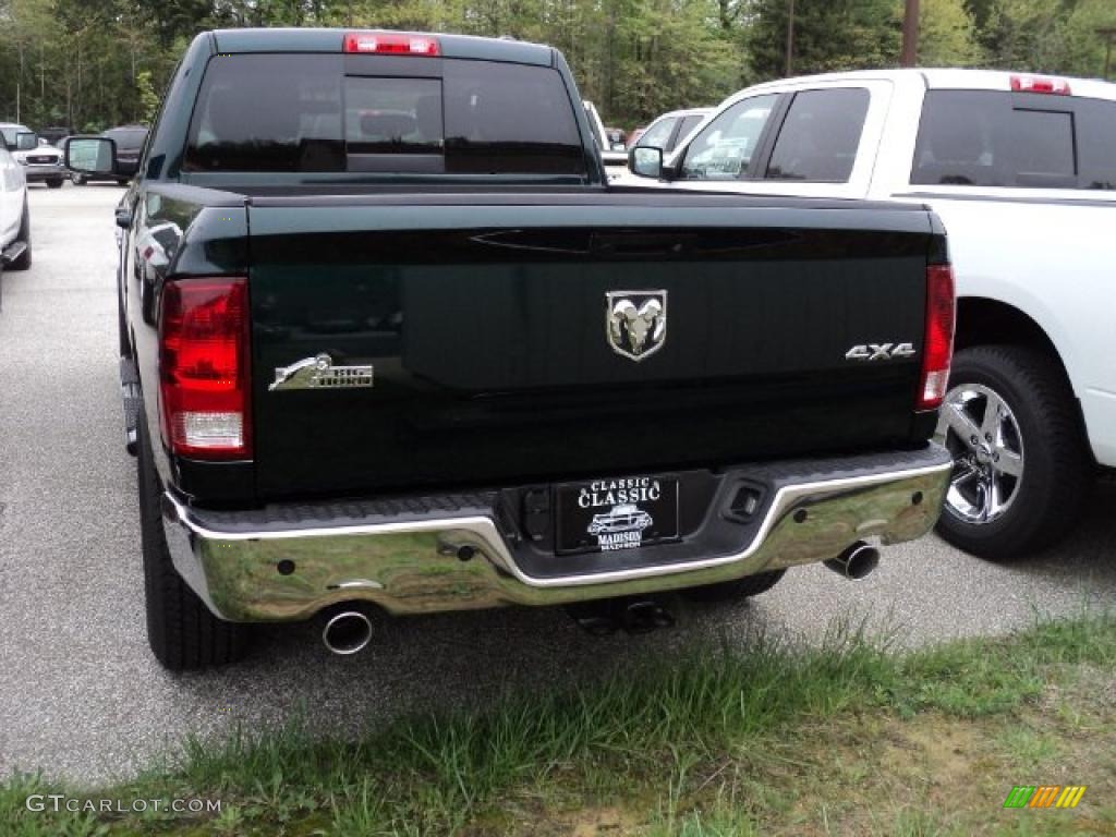 2011 Ram 1500 Big Horn Quad Cab 4x4 - Hunter Green Pearl / Dark Slate Gray/Medium Graystone photo #4