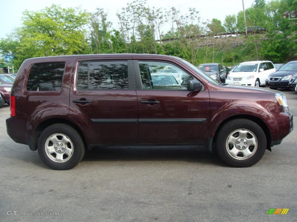 Dark Cherry Pearl 2009 Honda Pilot LX 4WD Exterior Photo #49460332